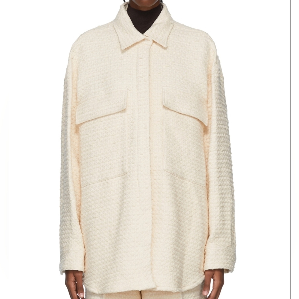 AMIRI Women's Natural Off-white Cotton Shirt Size XXS